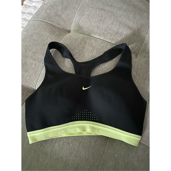 Nike Other - Nike Women's Sports Bra Black Neon Green Mesh Racerback 888575-010 medium